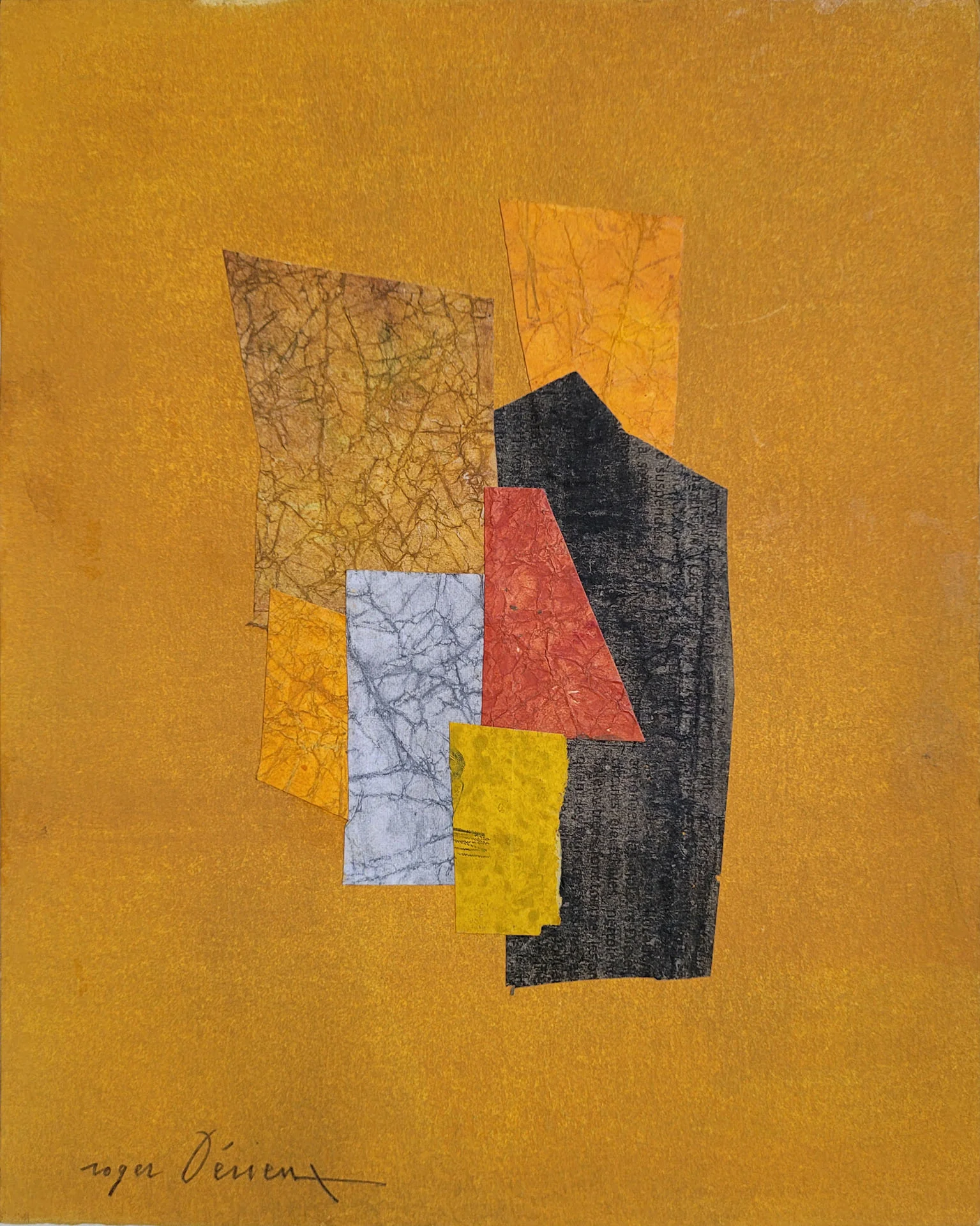 C00 00389 2009 000992 SQ07 Formes Suite Quercynoise 2009 Collage 22 x 17,7 cm