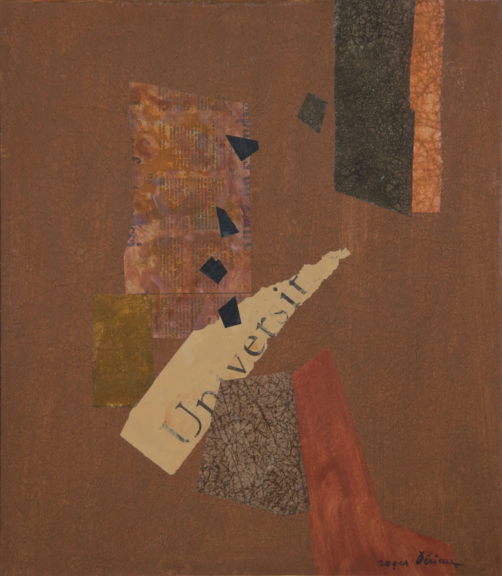 C00 02016 2003 000776 Université 2003 Collage 48 x 42 cm Collection particulière, Paris